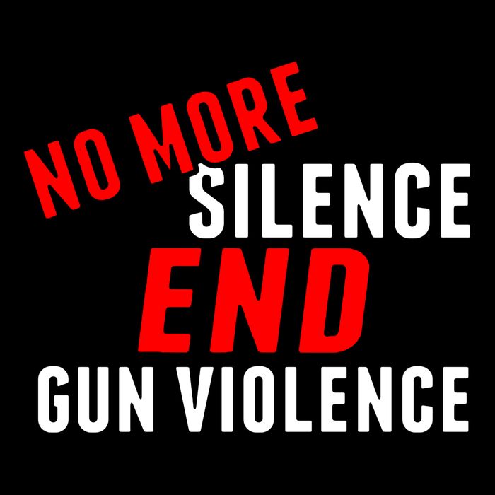 No More Silence End Gun Violence Pro Gun Control Drawstring Bag