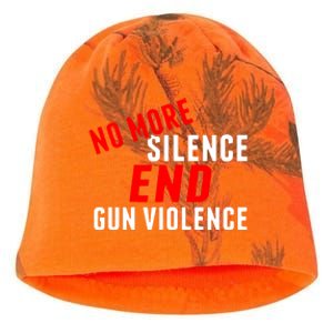 No More Silence End Gun Violence Pro Gun Control Kati - Camo Knit Beanie