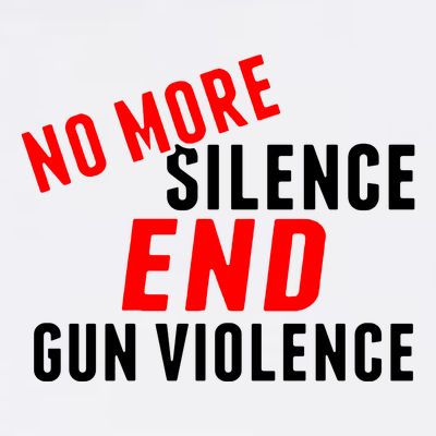 No More Silence End Gun Violence Pro Gun Control T-Shirt