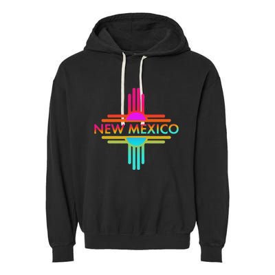 New Mexico State Zia Symbol Garment-Dyed Fleece Hoodie