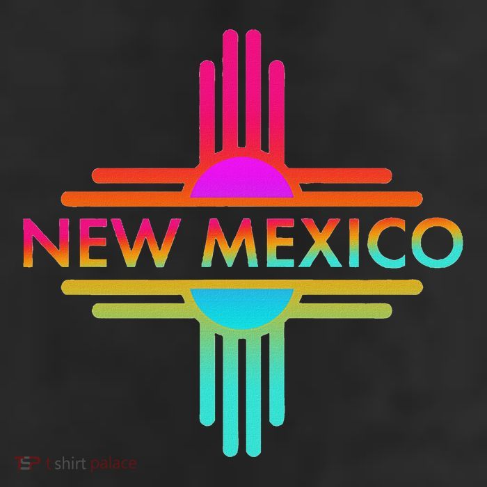 New Mexico State Zia Symbol 7 Panel Mesh Trucker Snapback Hat
