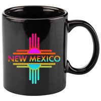 New Mexico State Zia Symbol 11oz C Handle Ceramic Mug