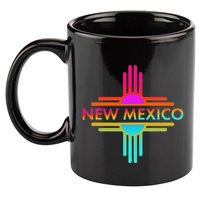 New Mexico State Zia Symbol 11oz C Handle Ceramic Mug