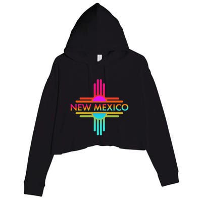 New Mexico State Zia Symbol Crop Fleece Hoodie