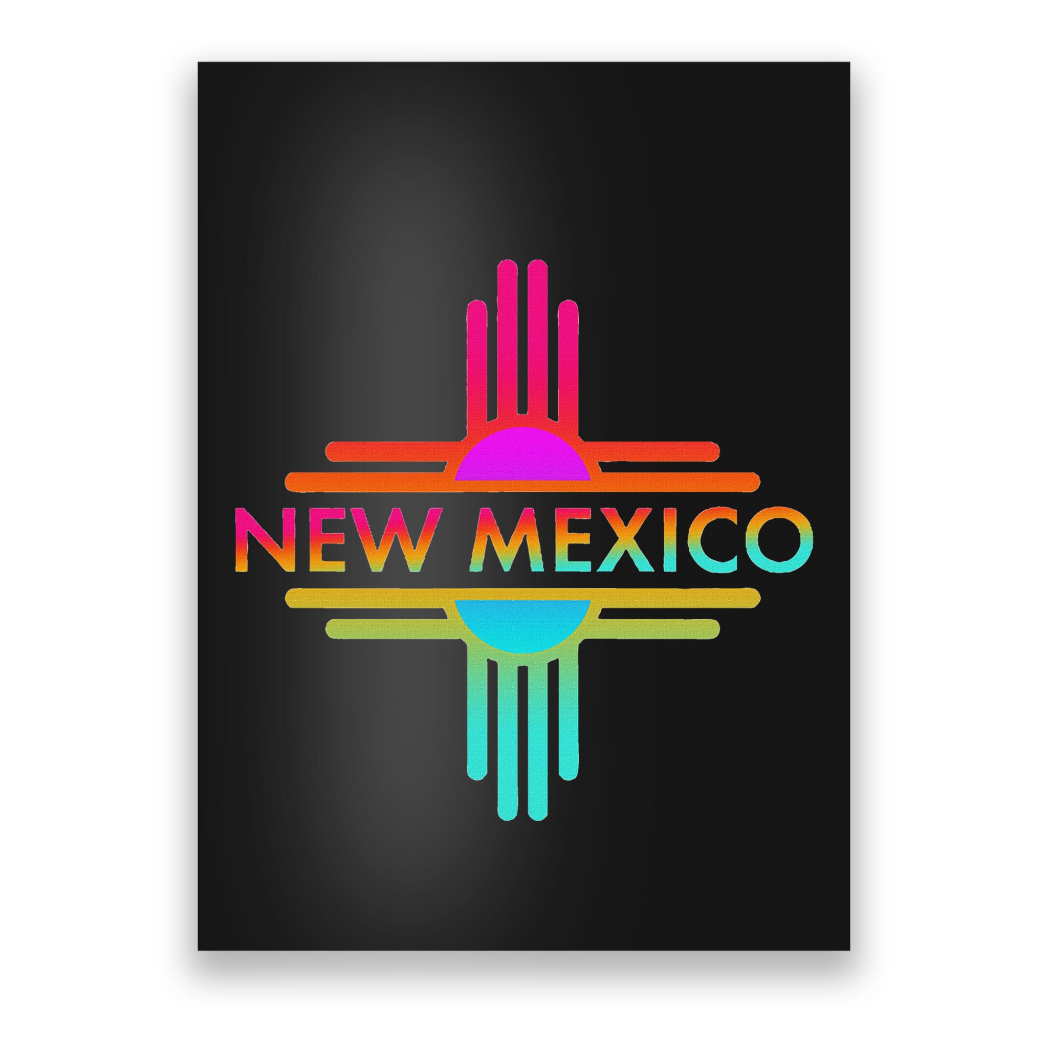 New Mexico State Zia Symbol Poster