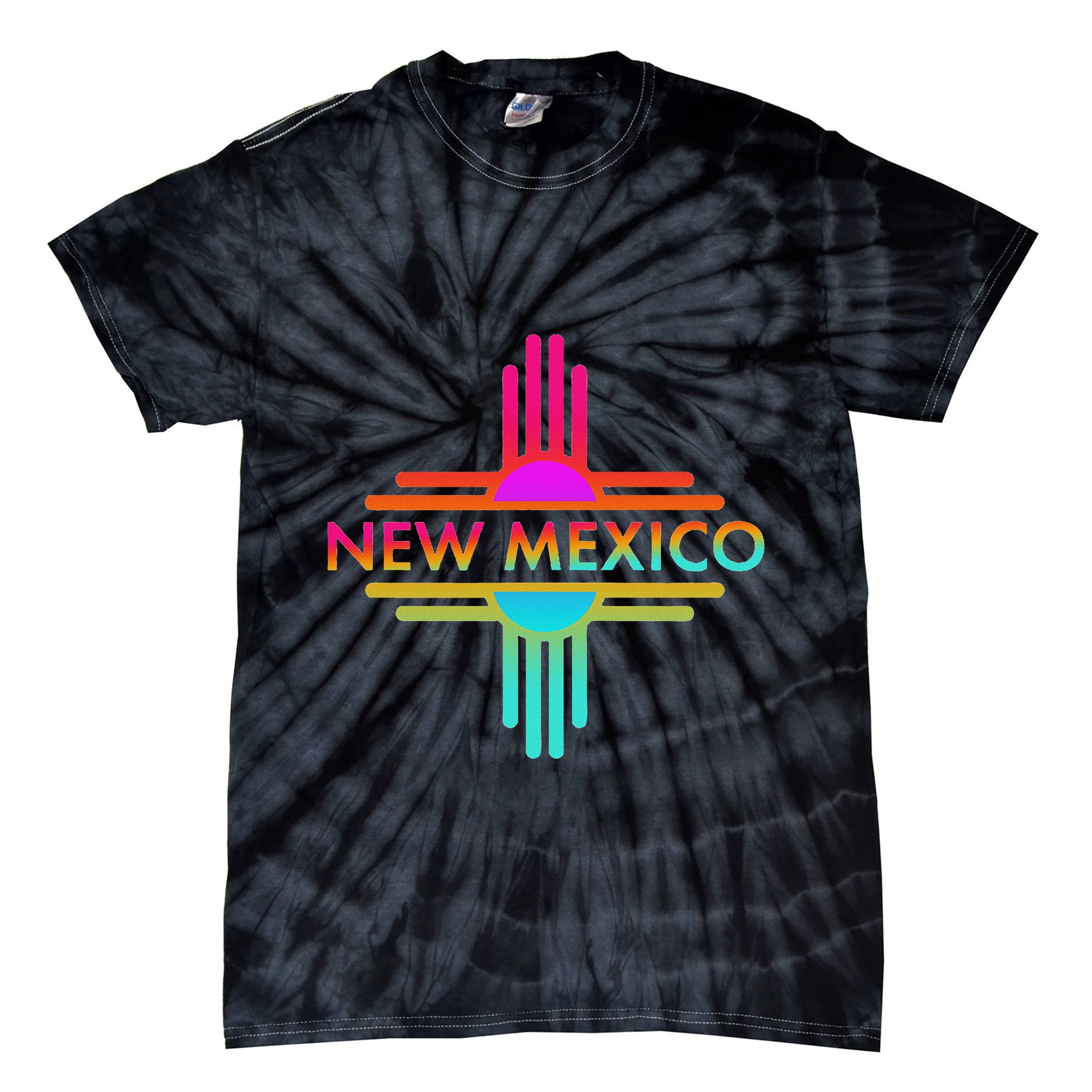 New Mexico State Zia Symbol Tie-Dye T-Shirt
