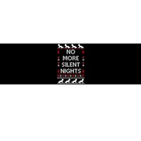 No More Silent Nights Baby Announcement Christmas Pregnancy Bumper Sticker