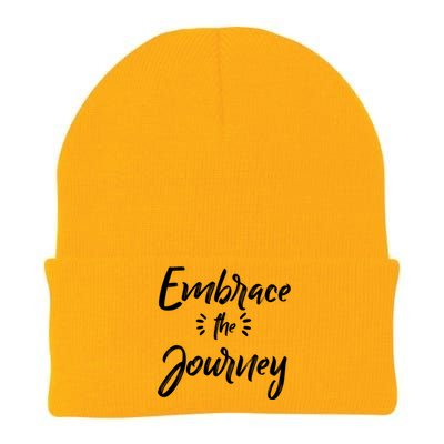 Novelty Motivational Saying Embrace The Journey Gift Knit Cap Winter Beanie