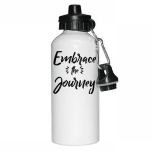 Novelty Motivational Saying Embrace The Journey Gift Aluminum Water Bottle