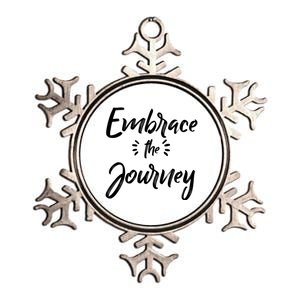 Novelty Motivational Saying Embrace The Journey Gift Metallic Star Ornament