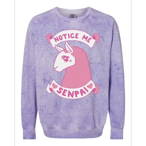 Notice Me Senpai Colorblast Crewneck Sweatshirt