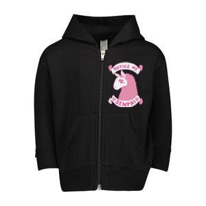 Notice Me Senpai Toddler Zip Fleece Hoodie