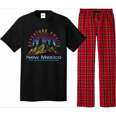 New Mexico State Retro Vintage Outdoors & NM Mountains Pajama Set