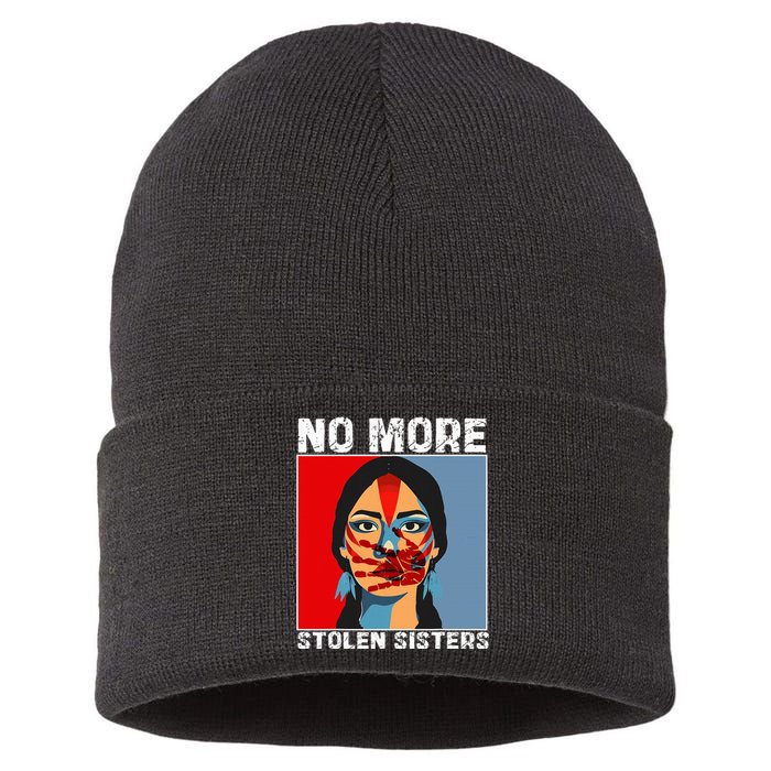 No More Stolen Sister Native American Mmiw Sustainable Knit Beanie