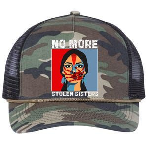 No More Stolen Sister Native American Mmiw Retro Rope Trucker Hat Cap