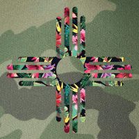 New Mexico State Zia Symbol Floral Print By Mcma Legacy Tie Dye Trucker Hat