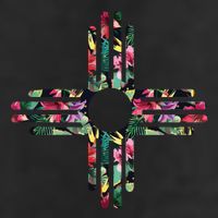 New Mexico State Zia Symbol Floral Print By Mcma Golf Towel