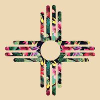 New Mexico State Zia Symbol Floral Print By Mcma Bag