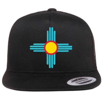 New Mexico State Zia Vintage Retromodern Design Flatbill Hat