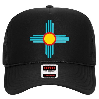 New Mexico State Zia Vintage Retromodern Design Trucker Hat