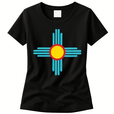 New Mexico State Zia Vintage Retromodern Design Womens T-Shirt