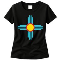 New Mexico State Zia Vintage Retromodern Design Womens T-Shirt