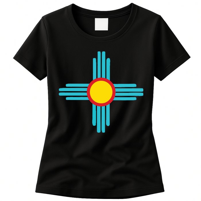 New Mexico State Zia Vintage Retromodern Design Womens T-Shirt