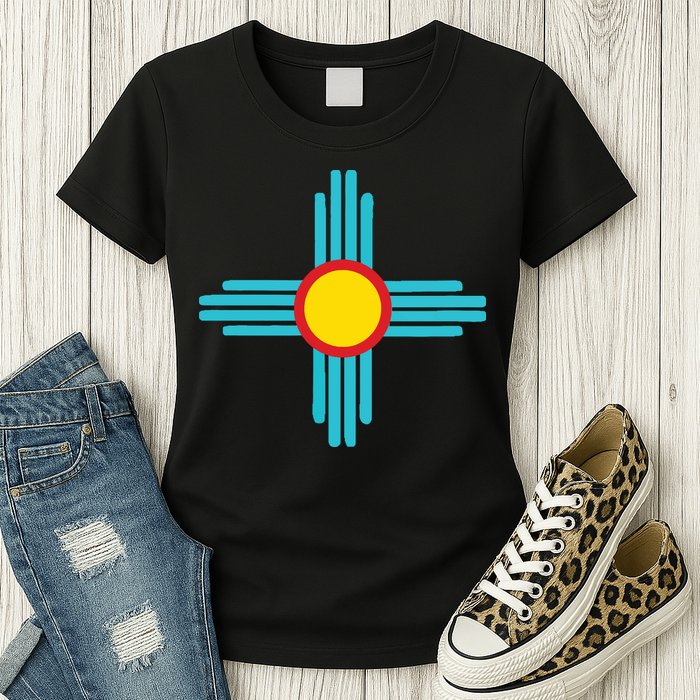 New Mexico State Zia Vintage Retromodern Design Womens T-Shirt