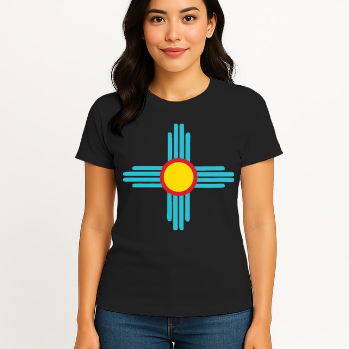 New Mexico State Zia Vintage Retromodern Design Womens T-Shirt