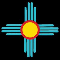 New Mexico State Zia Vintage Retromodern Design Womens T-Shirt