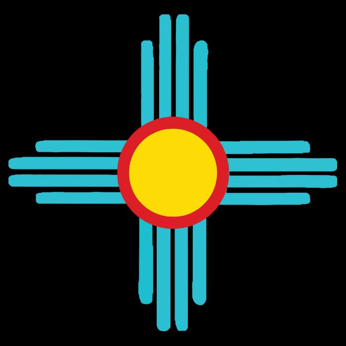 New Mexico State Zia Vintage Retromodern Design Womens T-Shirt