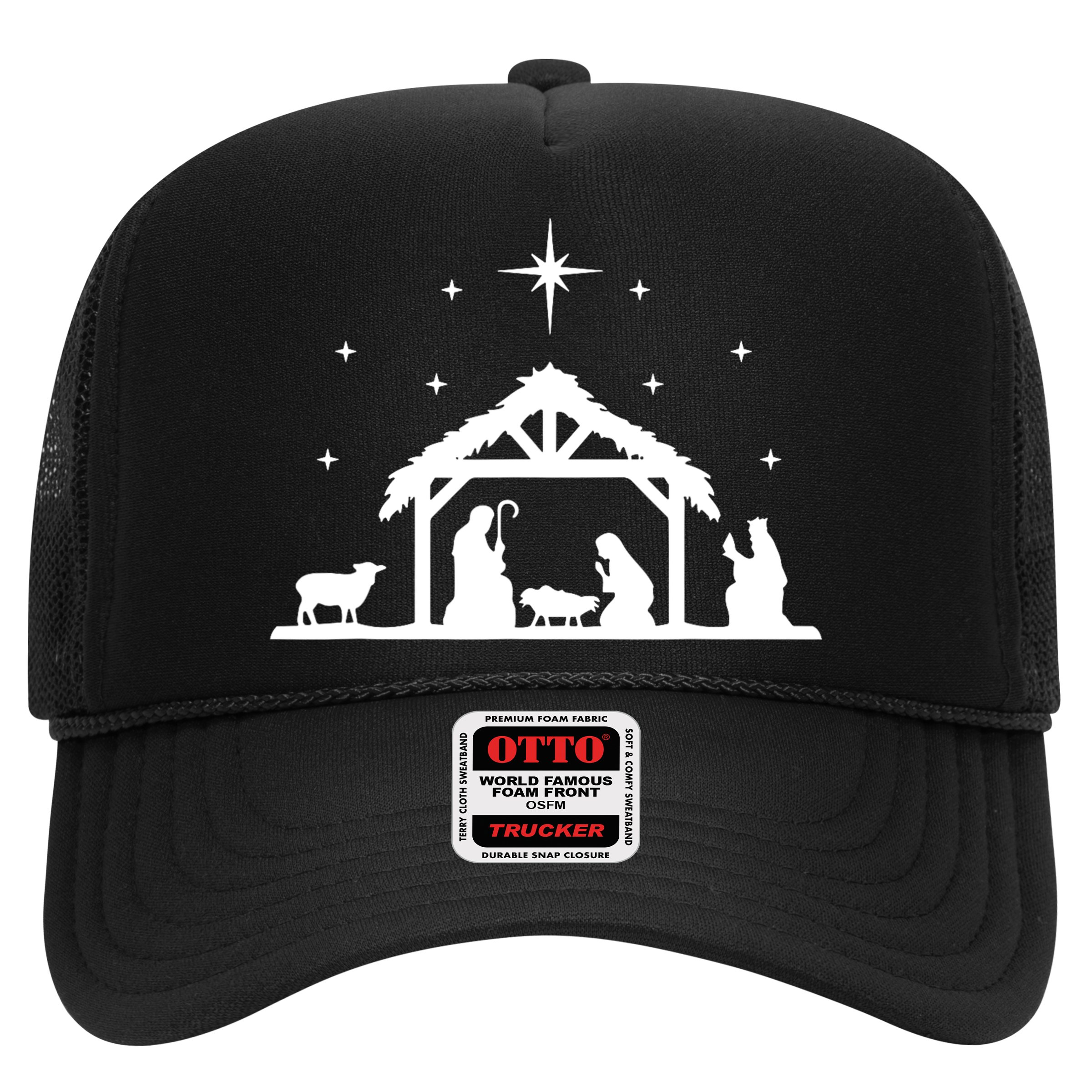 Nativity Manger Scene Baby Jesus Birth Of Christ Christmas Hat
