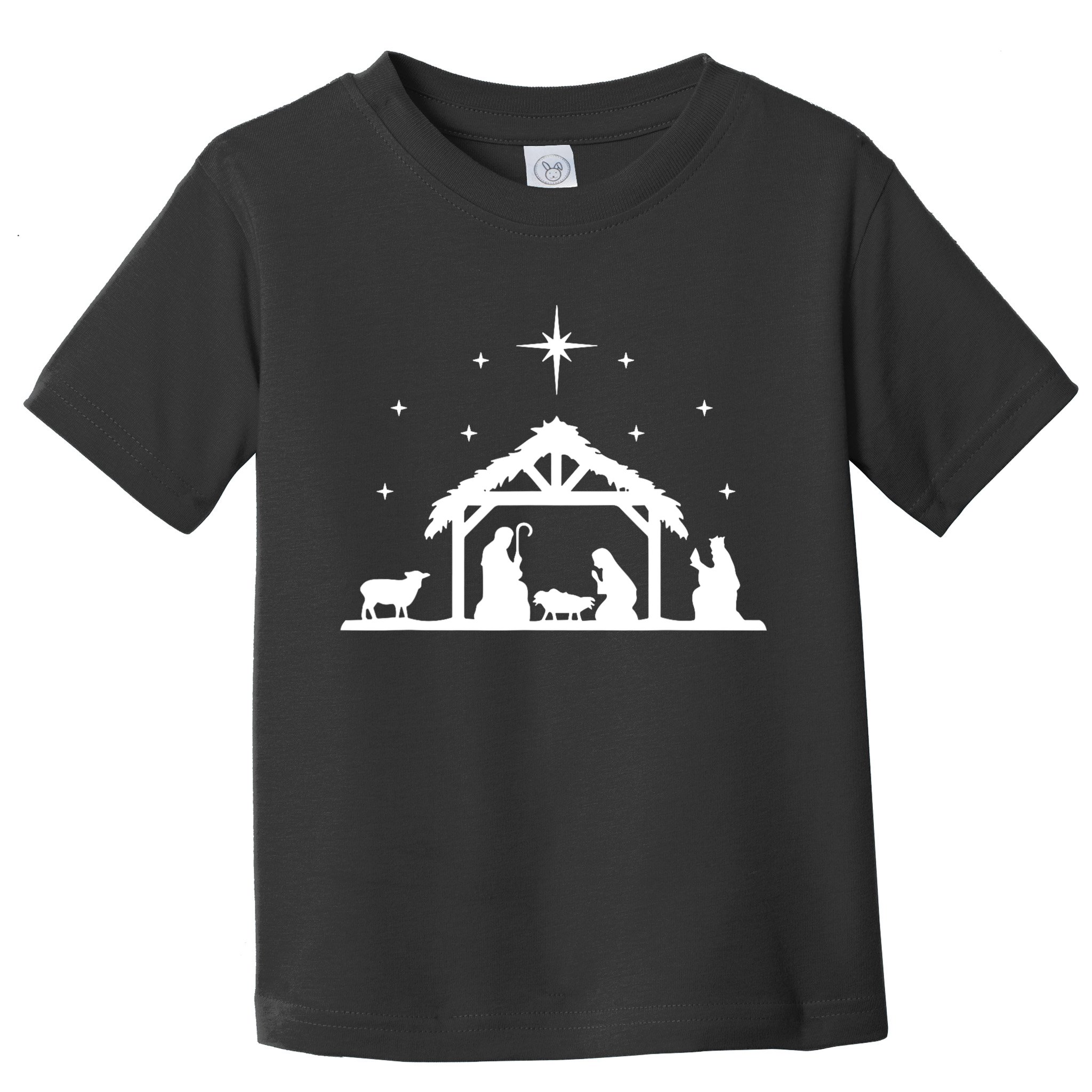 Nativity Manger Scene Baby Jesus Birth Of Christ Christmas Toddler T-Shirt