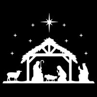 Nativity Manger Scene Baby Jesus Birth Of Christ Christmas Zip Tote Bag