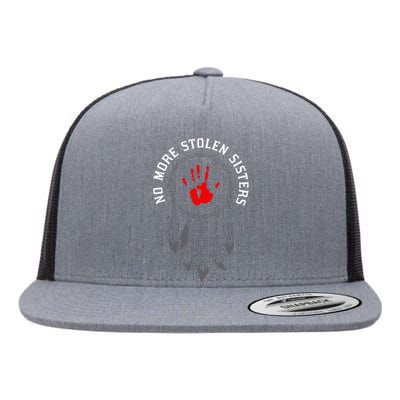 No More Stolen Sisters Missing And Murdered Indigenous Women Flat Bill Trucker Hat