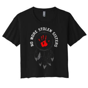 No More Stolen Sisters Missing And Murdered Indigenous Women Women's Crop Top Tee