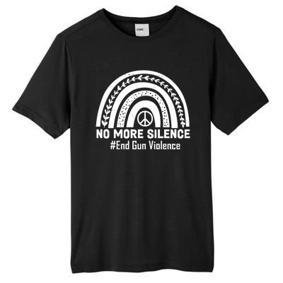 No More Silence End Gun Violence Peace Rainbow Tall Fusion ChromaSoft Performance T-Shirt