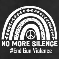 No More Silence End Gun Violence Peace Rainbow 11oz C Handle Ceramic Mug