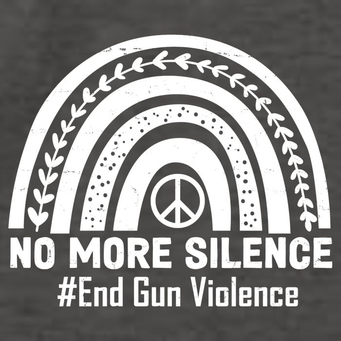 No More Silence End Gun Violence Peace Rainbow Vector Backpack