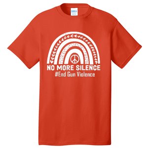 No More Silence End Gun Violence Peace Rainbow Tall T-Shirt