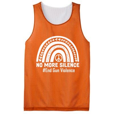 No More Silence End Gun Violence Peace Rainbow Mesh Reversible Basketball Jersey Tank