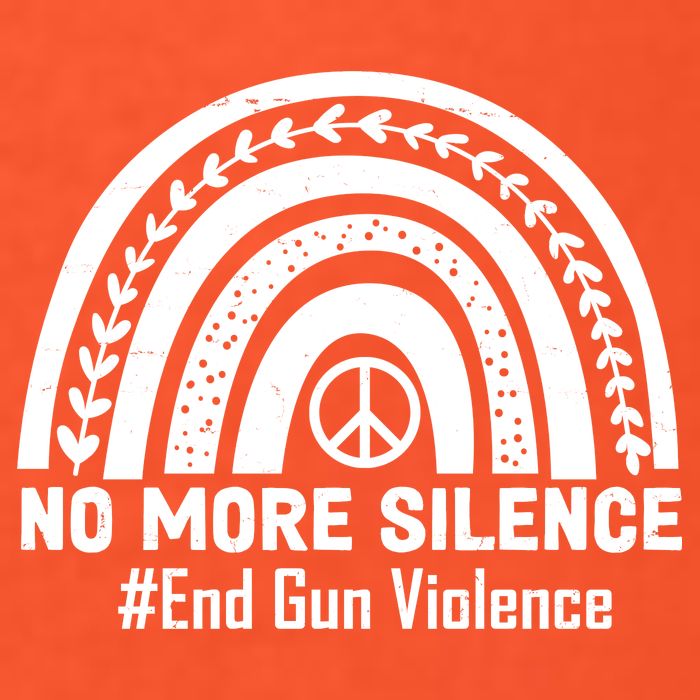 No More Silence End Gun Violence Peace Rainbow Premium T-Shirt