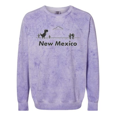 New Mexico State Dinosaur Design Colorblast Crewneck Sweatshirt