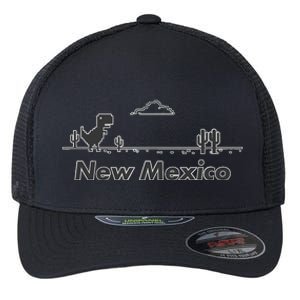 New Mexico State Dinosaur Design Flexfit Unipanel Trucker Cap