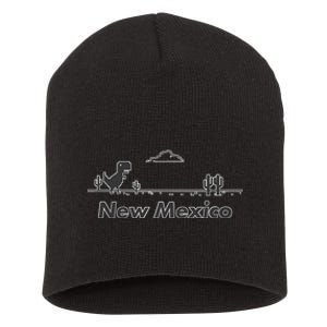 New Mexico State Dinosaur Design Short Acrylic Beanie