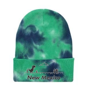 New Mexico State Dinosaur Design Tie Dye 12in Knit Beanie