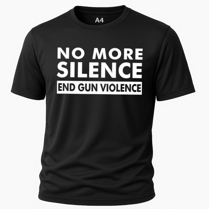 No More Silence End Gun Violence Anti Gun Cooling Performance Crew T-Shirt