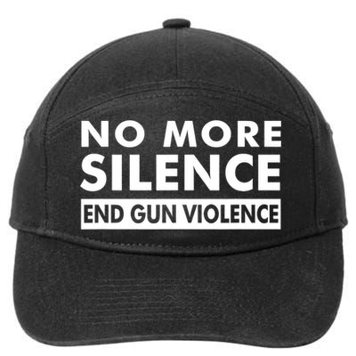 No More Silence End Gun Violence Anti Gun 7-Panel Snapback Hat