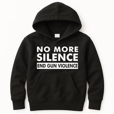 No More Silence End Gun Violence Anti Gun Kids Hoodie