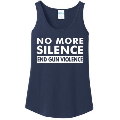 No More Silence End Gun Violence Anti Gun Ladies Essential Tank